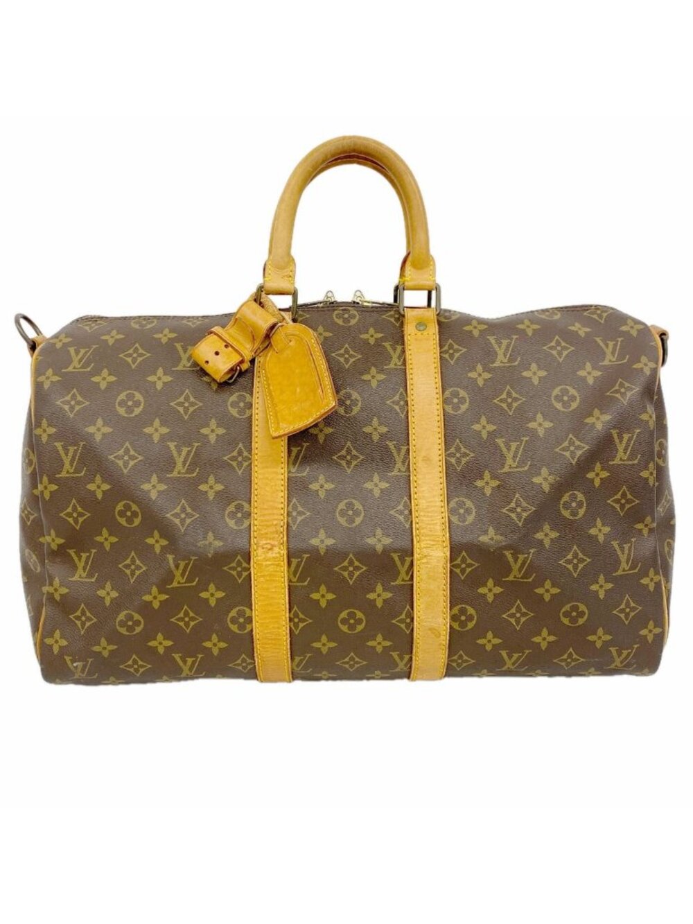 Louis Vuitton Boston Bag Monogram Keepall Bandouliere 45 Brown